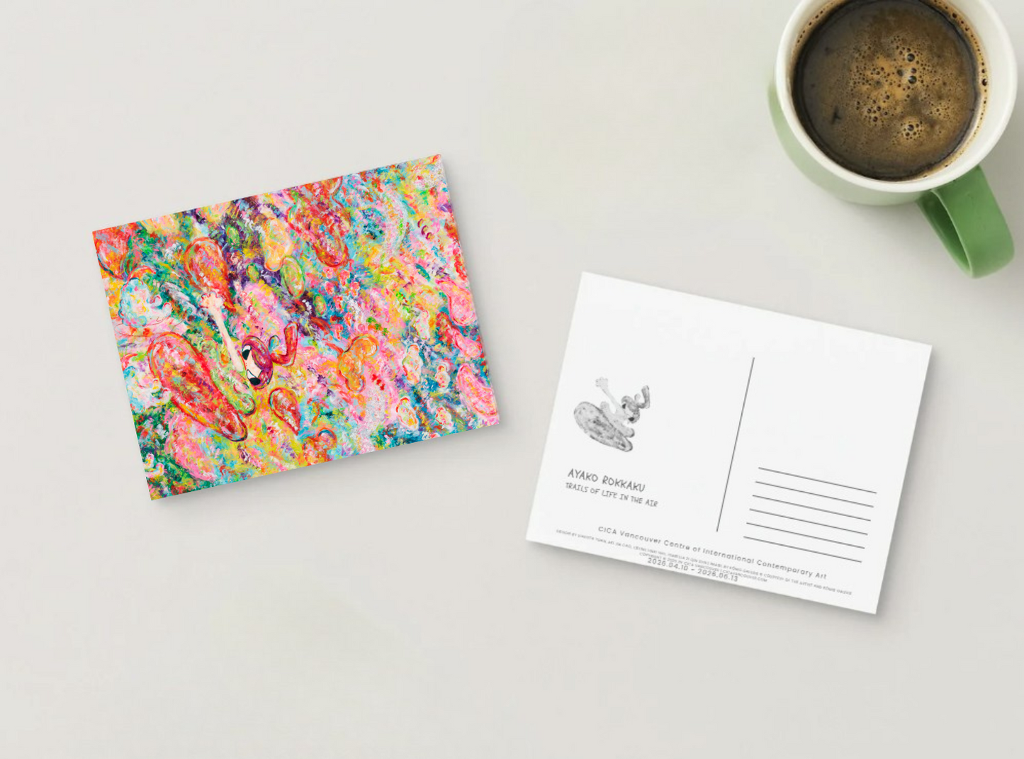 AYAKO ROKKAKU Postcard Set "Trails of Life in the Air"