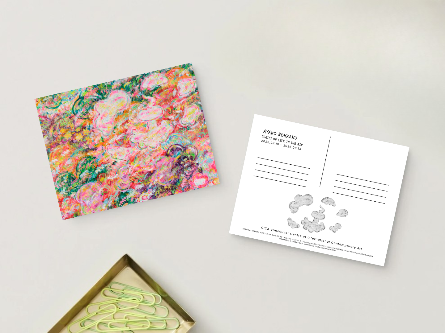 AYAKO ROKKAKU Postcard Set "Trails of Life in the Air"