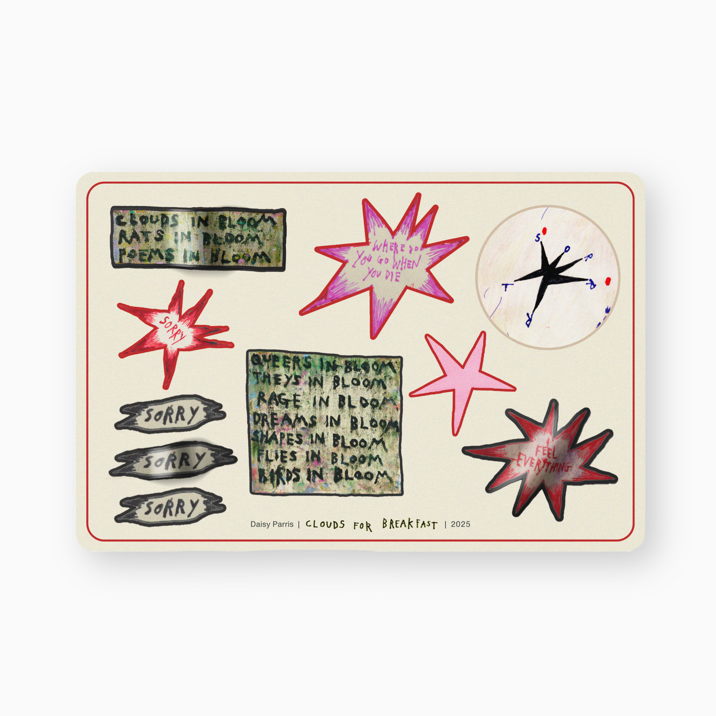 Daisy Parris Sticker Sheet - Clouds for Breakfast