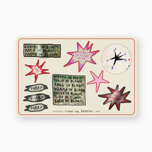 Daisy Parris Sticker Sheet - Clouds for Breakfast