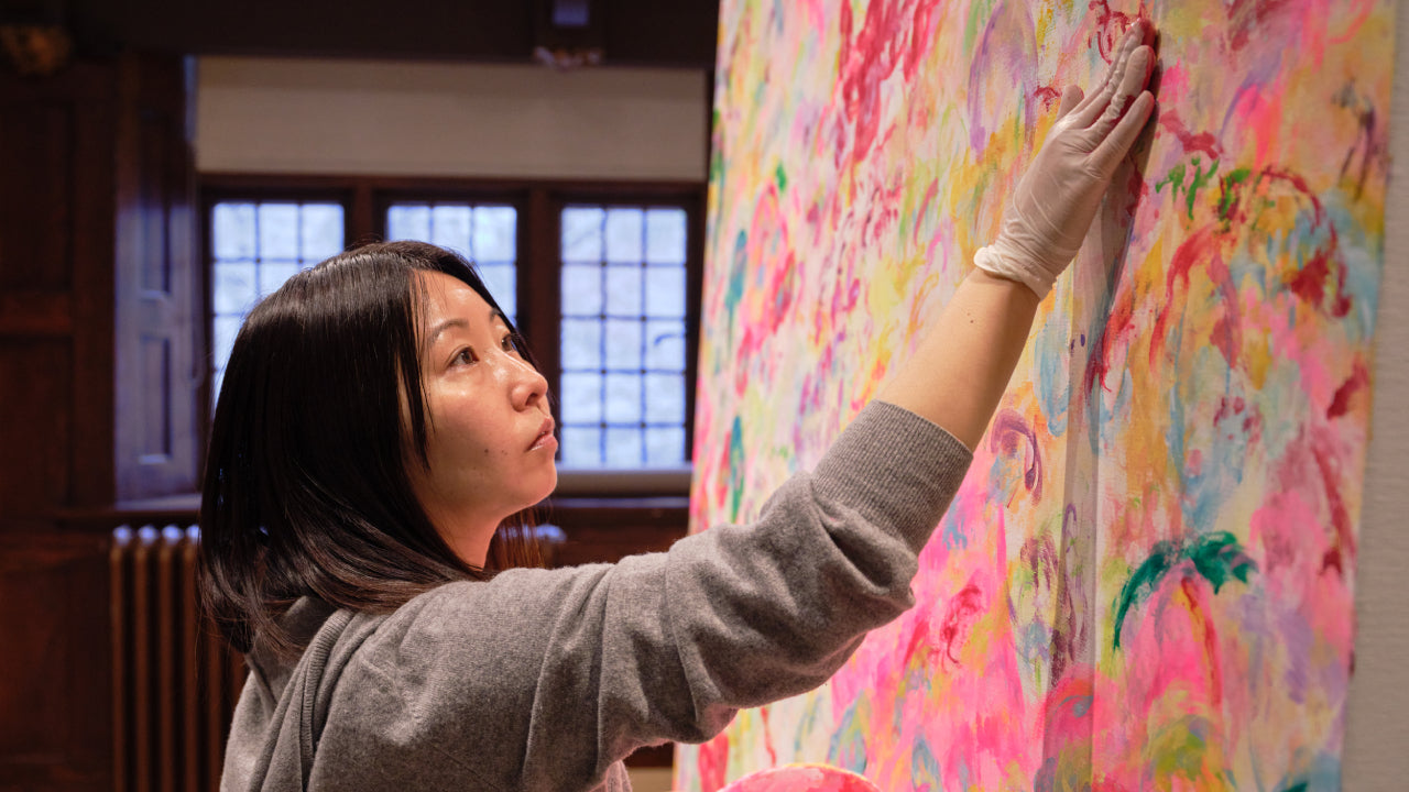 Workshop Led by Artist Ayako Rokkaku: Finger Painting