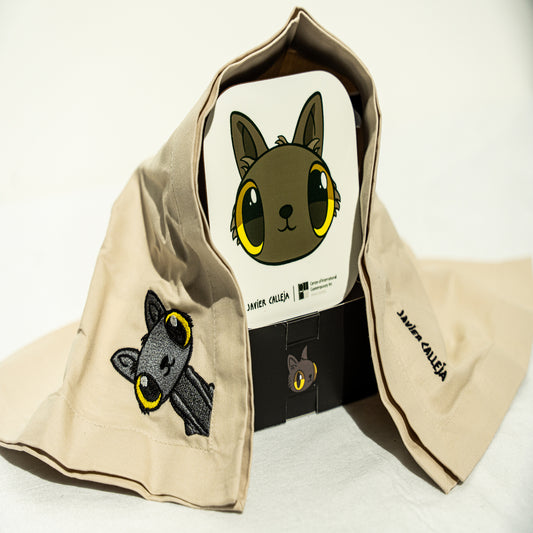Javier Calleja “Mr. Günter – The Cat Show” Coaster &amp; Napkin Set